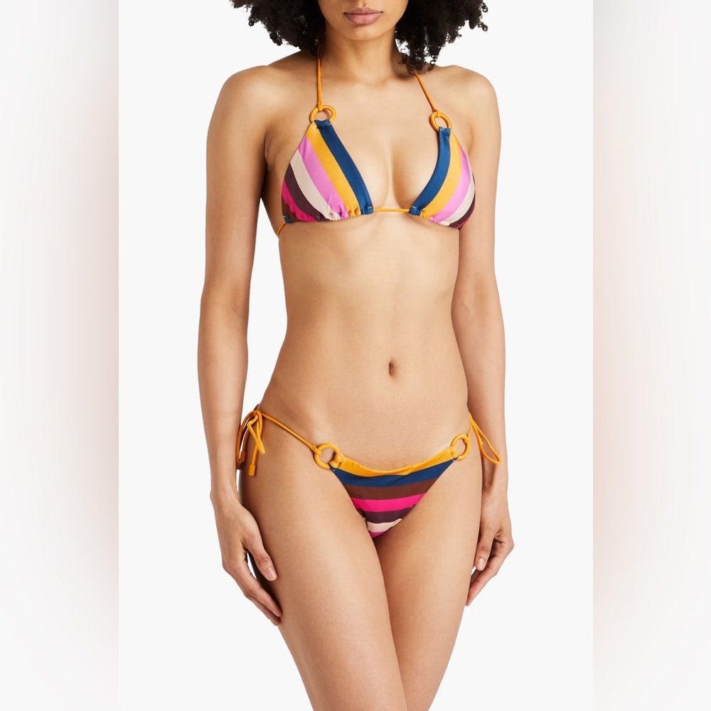 Zimmerman striped triangle bathing suit - Picture 1 of 3